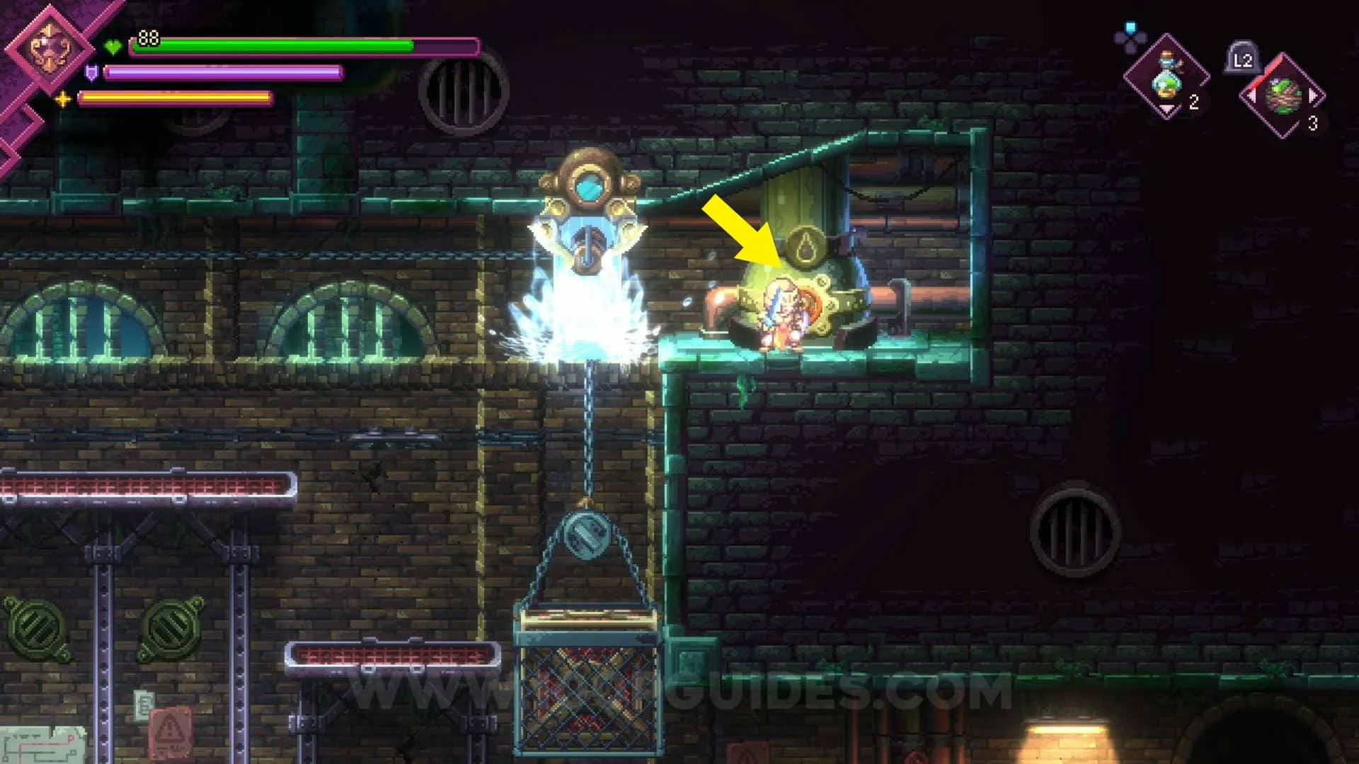 ボルタンスキー: Souls | From Place to Place Dueling Peaks South Cave puzzle solution in Zelda: Tears of